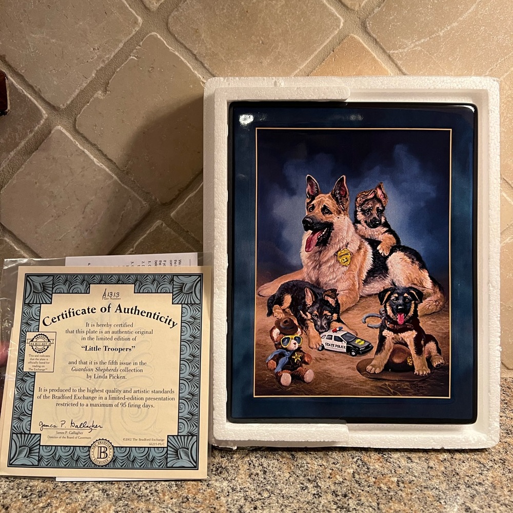German Shepherd collector plate